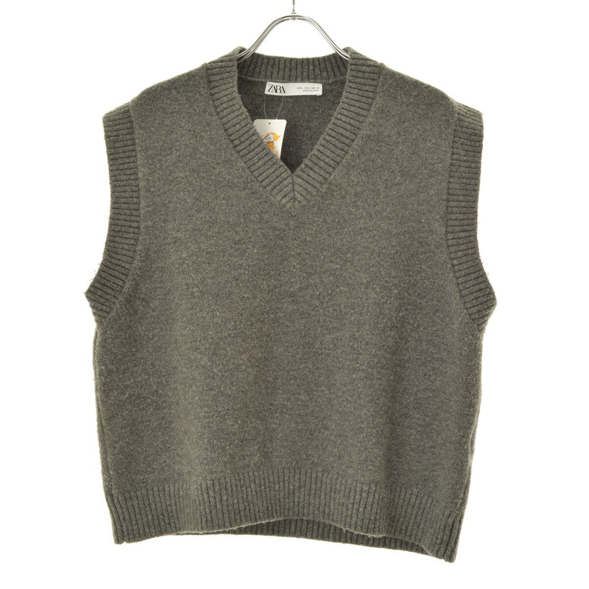 Rakuten - 【中古】ZARA / ザラ5536/143/809 リブトリムニットベスト【cacgacbc-l】
