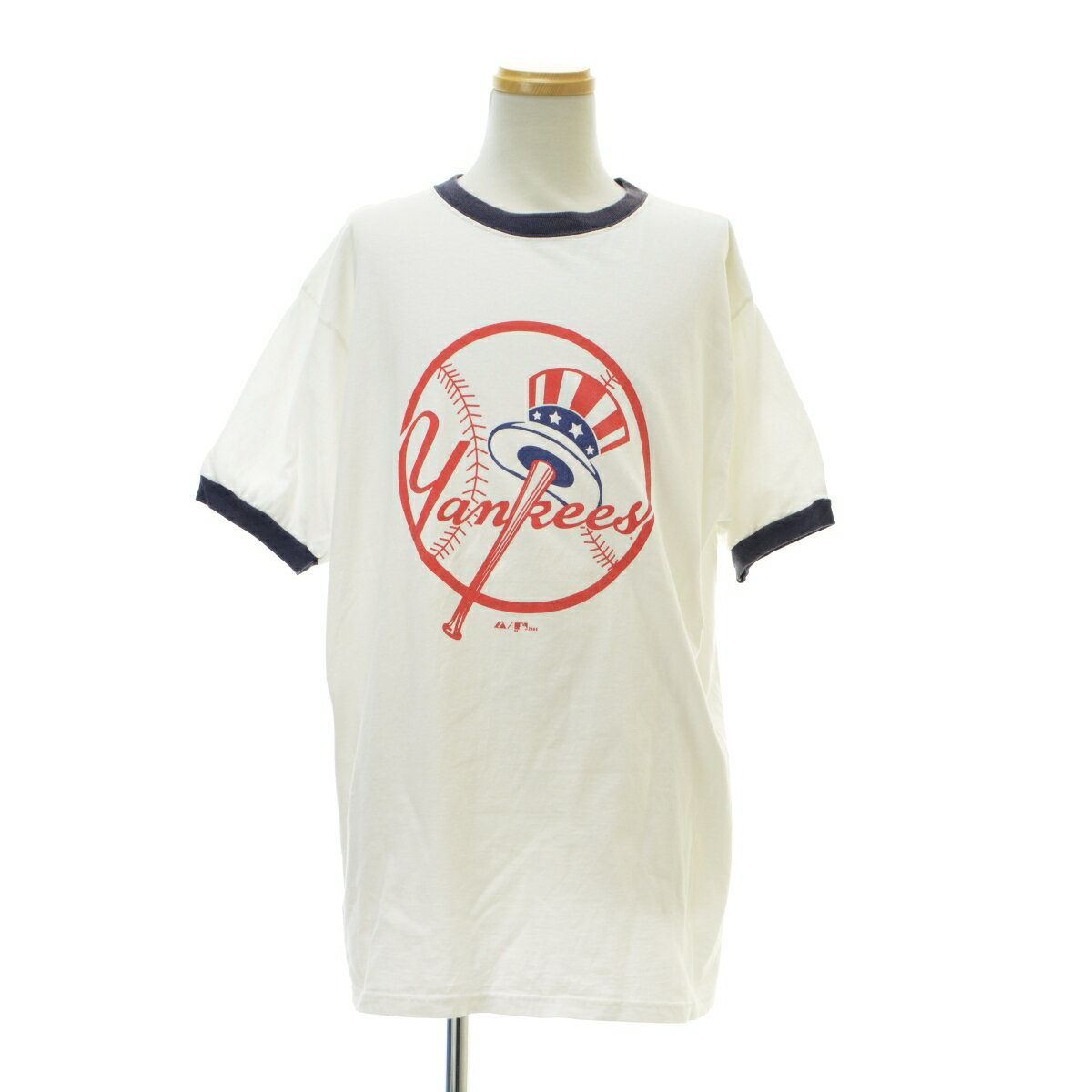 樂天商城 - 【中古】【期間限定値下げ】Majestic / マジェスティック00s YANKEES リンガー半袖Tシャツ【cacgaebd-m】