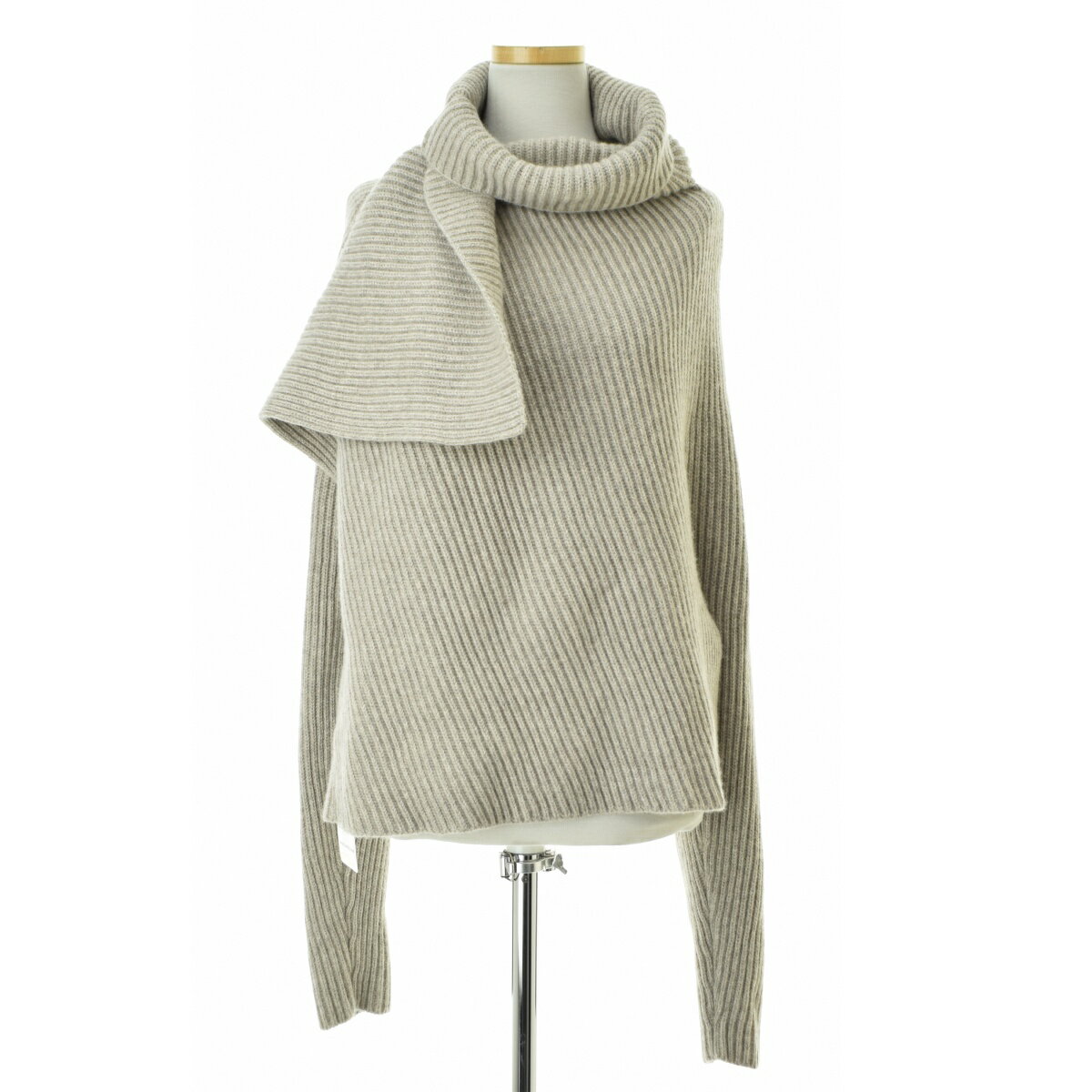 CÉLINE アイボリー リブ編みマフラー　フィービーファイロ期 Tiaclasse マフラー ストール リブ編みマフラー レディース : ZOZOTOWN