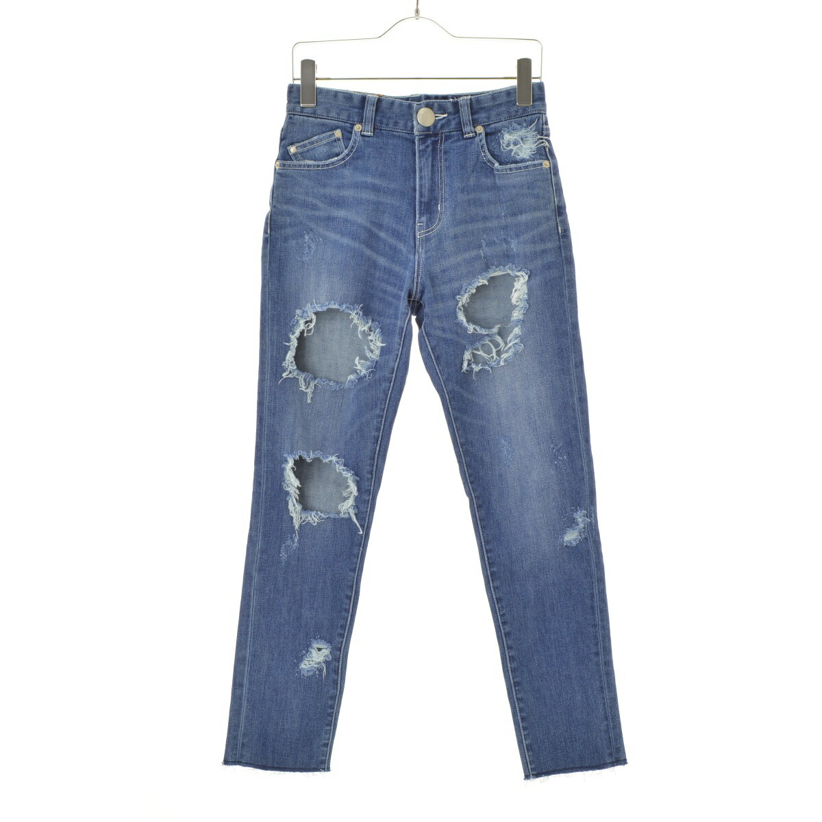 【中古】BACKS / バックスB15S9608PT ダメージ加工デニムパンツ【cacfafda-l】