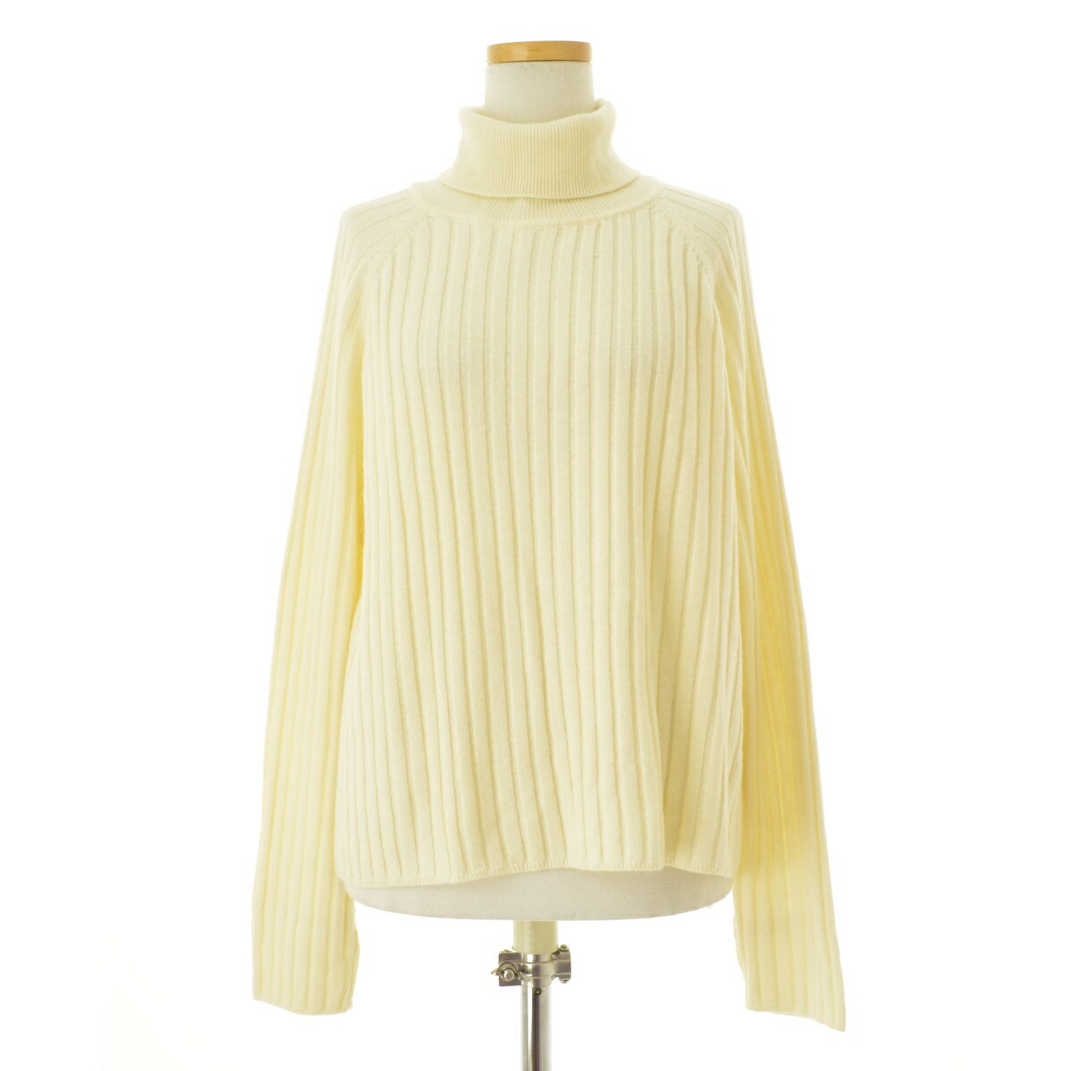 Rakuten - 【中古】mizuiro-ind / ミズイロインドラグラン ワイドリブタートル長袖ニットセーター【cacgacai-l】