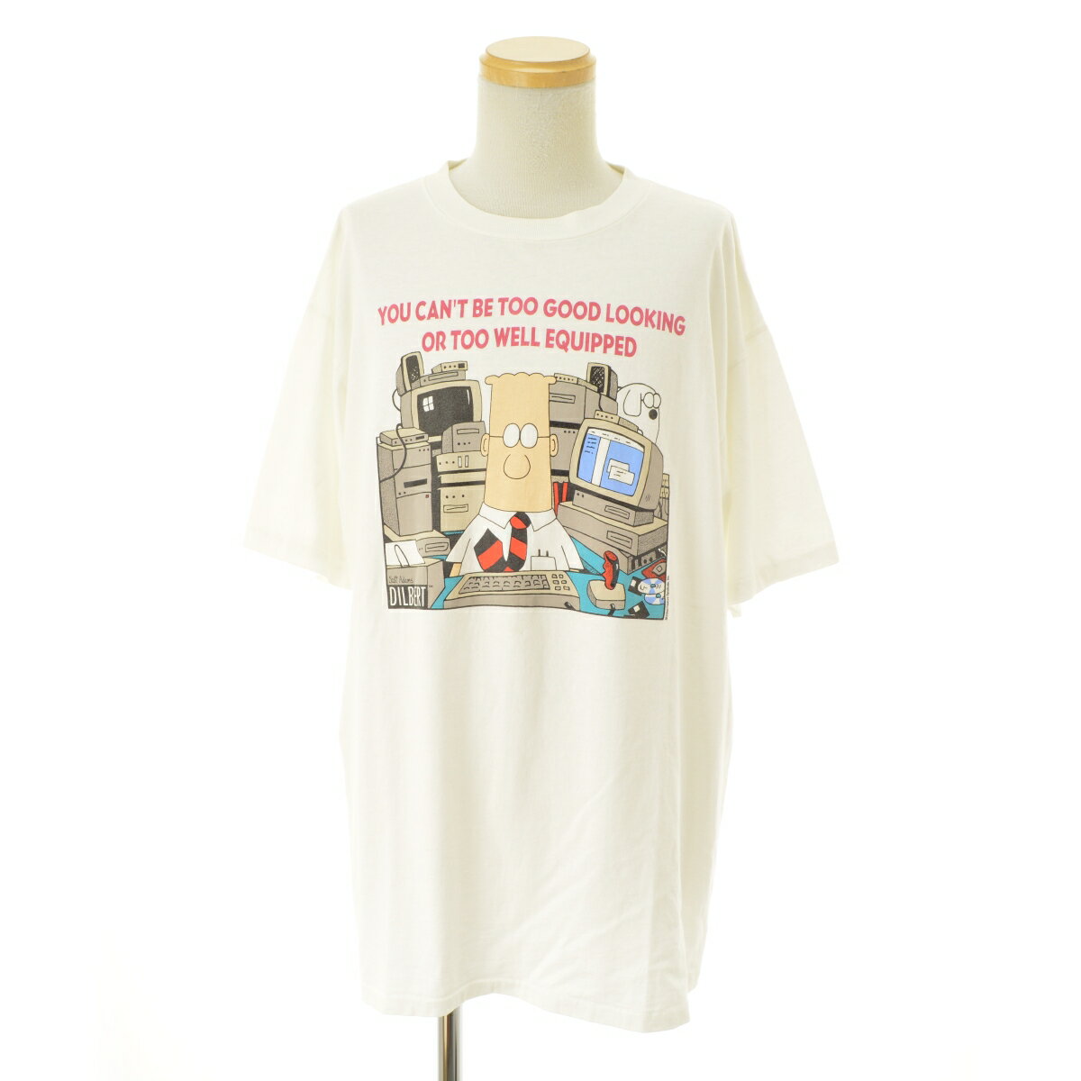【中古】古着 / フルギ90s USA製 DILBERT半袖Tシャツ【cacfbacb-m】