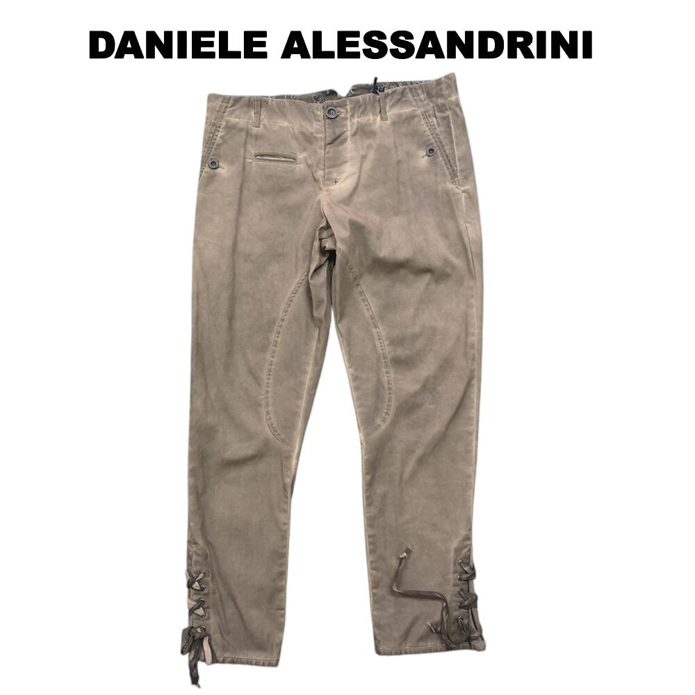 Rakuten - DANIELE ALESSANDRIN(ダニエレアレッサンドリーニ)メンズ ヴィンテージ加工デニム パンツミリタリーボトムス デニムP2264イタリア製