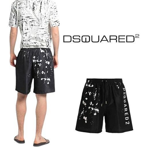 ディースクエアード(DSQUARED2) スイムウェア インナーショーツ付き D7BM14710ハーフパンツ 水着 ロゴ 水陸両用 撥水 ペイントクリアポーチ付き 定価53900円メンズ 新品 ルーマニア製 ディースクエアード(DSQUARED2) スイムウェア インナーショーツ付き D7BM14710ハーフパンツ 水着 ロゴ 水陸両用 撥水 ペイントクリアポーチ付き 定価53900円メンズ 新品 ルーマニア製