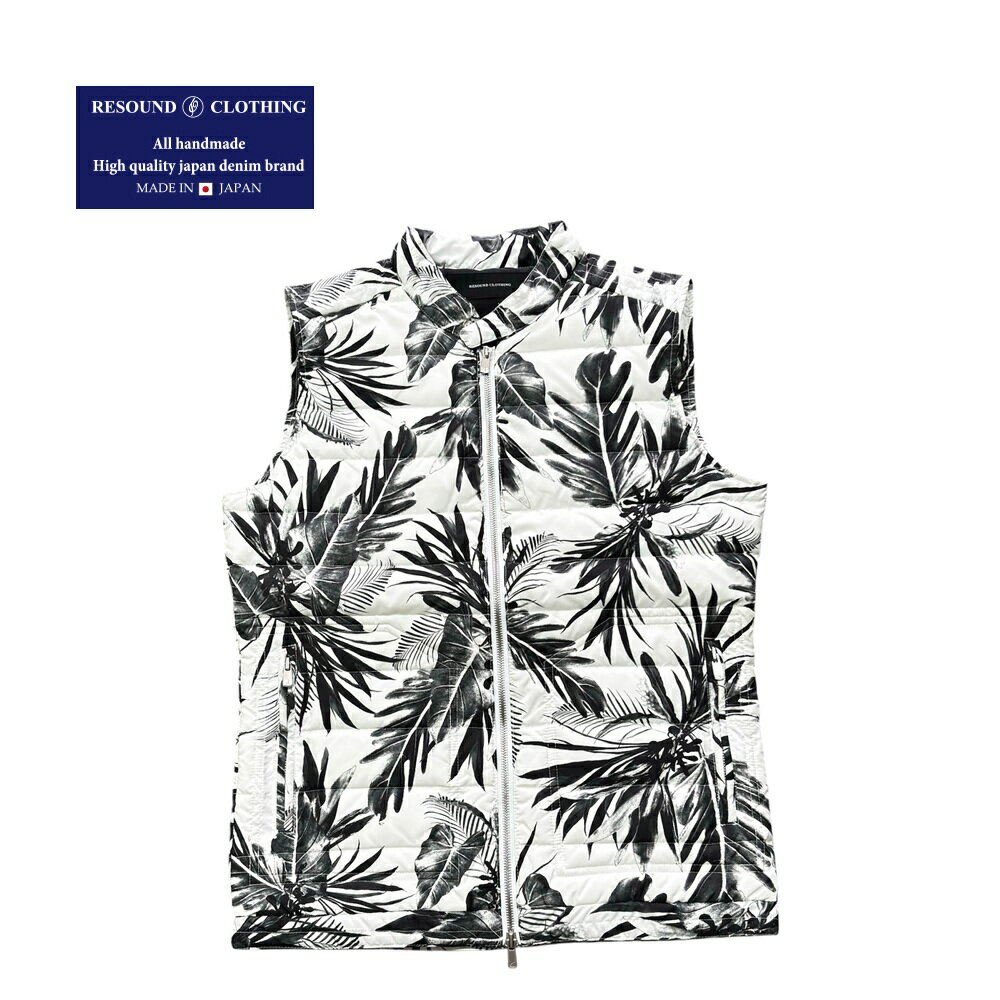Rakuten - RESOUND CLOTHING（リサウンドクロージング）　メンズ ベスト ダウンベスト ボタニカル柄 メンズ 新品