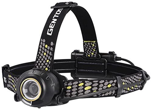 GENTOS(ジェントス) LED ヘッドライト USB充電式 【明るさ600ルーメン/実用点灯8時間/後部認識灯】 専用充電池または単3形電池3本(別売り)使用 ヘッドウォーズ HLP-2303