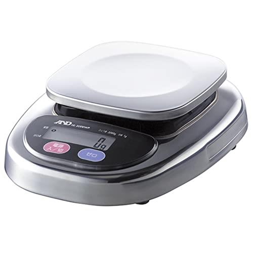 A&D ɿСɿǥϤ HL-3000WP Ҥ礦:3000g Ǿɽ:1g ˡ:128(W)*128(D)mm