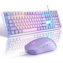 ゲーミングキーボードとマウスのコンボ、K1 RGB LEDバックライト...(2)
