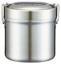 スケーター(Skater) 保温弁当箱 丼ぶり型 600ml ベーシック 真空 ステンレス STLB1