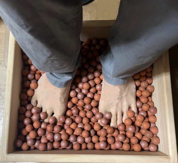 不思議な黄土ボール、黄土ボール、足マッサージの黄土ボールセット、足踏み踏み黄土ボルセット、韓国伝..