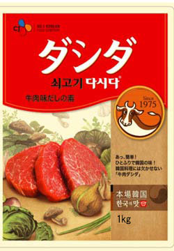 【CJ】牛肉ダシダ　1kg　《韓国食品 韓国食材 韓国料理 韓国食料品 食べ物 韓国ダシダ 韓国調味料 ダシ お肉ダシ》