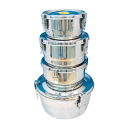 キムチ用 ステンレース 保管容器 1号(17cmx8cm)