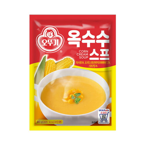 【オットギ】オクスススープ（コーンスープ）　80g 韓国食品 即席スープ オットギ コーンクリームスー..