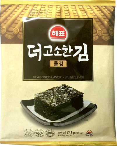 【ヘピョ】石のり(全形)　17.5g(6枚)x40袋(1BOX)　★1袋当たり￥216(税込）《韓国食品 韓国食材 韓国料理 食料品 食べ物 韓国材料 たく..