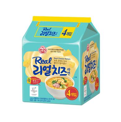 リアルチーズラーメン　135g×4個　★1個当たり￥242(税込)　　オトギ オットギ 韓国ラーメン インスタントラーメン 袋ラーメン 辛くないラーメン 卵ラーメン チーズラーメン