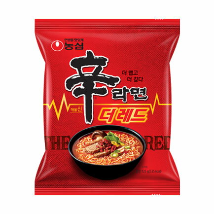 辛ラーメン　ザレッド（The Red）125g《ノンシム NONGSHIM 韓国ラーメン インスタントラーメン 袋ラーメン 辛いラーメン 激辛 辛い 辛さ2倍》