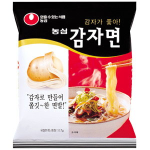 ★送料無料★カムジャ麺 117gx1箱(40個)　☆じゃがいもラーメン じゃがいも麺 ノンシム NONGSHIM 韓国ラーメン インスタントラーメン 袋ラーメン