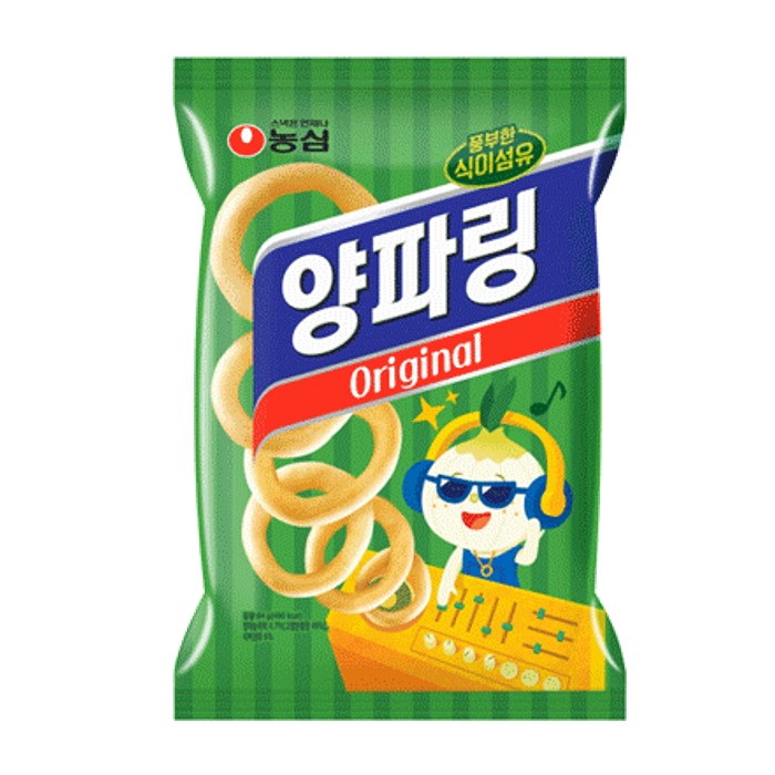 ヤンパリン　84g《韓国お菓子 韓国ビスケット 韓国デザート 甘くないお菓子 甘辛お菓子 玉ねぎお菓子 しょっぱい 農心 ノンシム NONGSHIM》