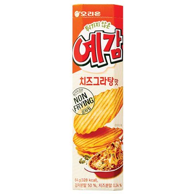 【オリオン】イェガム チーズグラタン味 64g 《韓国お菓子 韓国ビスケット 韓国デザート 甘くないお菓子 ジャガイモお菓子 ビスケット ポテトチップス オリオン Orion チーズ味 cheese》