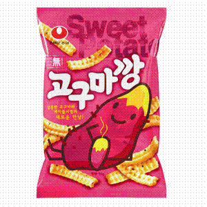 コグマカン　83g　《韓国お菓子 韓国ビスケット 韓国デザート 甘くないお菓子 サツマ芋お菓子 サツマイモ 甘辛お菓子 野菜お菓子 ビスケット 農心 ノンシム NONGSHIM》