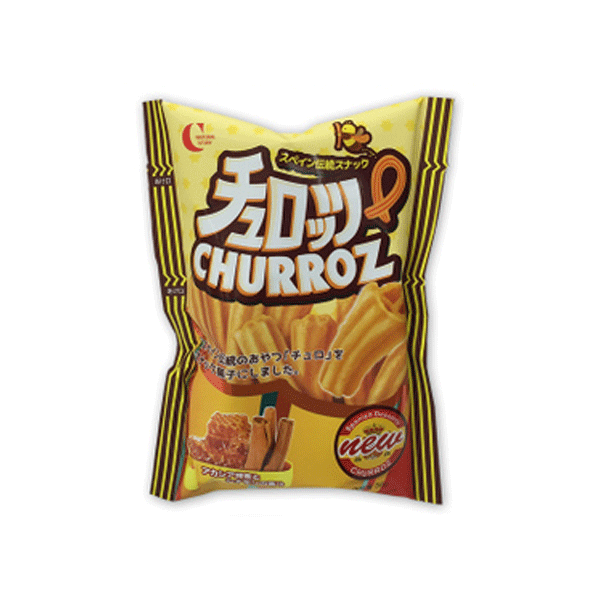 【ヘテ・クラウン】チュロス　スナック　56g　《韓国お菓子 韓国チョコレートビスケット 韓国お土産 韓国クッキー 韓国デザート バニラ 甘いお菓子 クラウン ヘテ クッキー》