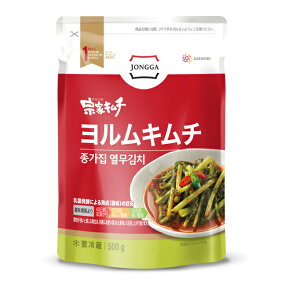 【宗家】ヨルムキムチ　★韓国産　500g★クール便対象商品★　✩韓国食品 韓国食材 韓国 食料品 食べ物 キムチ 韓国キムチ きむち 韓国産キムチ おつまみ 発酵キムチ 韓国グルメ 輸入 漬物 漬け物 おかず