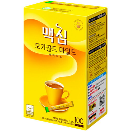 【マキシム・Maxim】モカゴールド　コーヒーミックス　100包　《韓国食品 韓国食材 韓国料理 韓国食料品 韓国お茶 韓国飲み物 コーヒー 粉末コーヒー レトルトコーヒー》