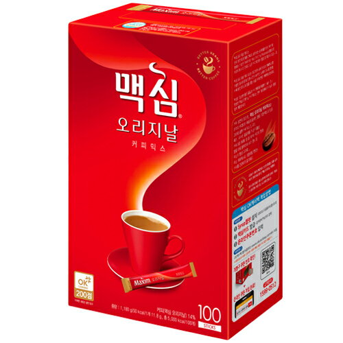 【マキシム・Maxim】オリジナル　コーヒーミックス　100包　《韓国食品 韓国食材 韓国料理 韓国食料品 韓国お茶 韓国飲み物 コーヒー 粉末コーヒー レトルトコーヒー》