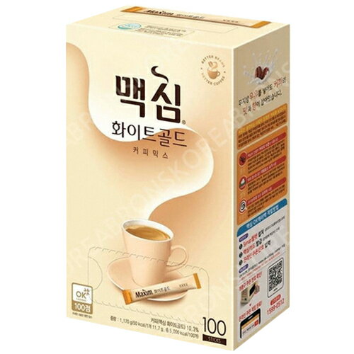 【マキシム】ホワイトゴールド　100包《韓国食品 韓国食材 韓国料理 韓国食料品 韓国お茶 韓国飲み物 コーヒー 粉末コーヒー レトルトコーヒー》