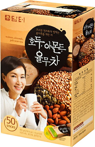 【ダムト】 クルミ・ハトムギ茶 12g*50包《韓国お茶 食事代用 ヘルシー茶 健康茶 人気 ホドユルム茶 甘い クルミ茶 韓国食品 韓国食材 韓国ドリンク お得商品》