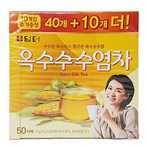 【ダムト】トウモロコシひげ茶　75g（1.5g×50） T/B　☆韓国お茶 韓国食品 韓国食材 韓国飲み物 韓国飲料 韓国飲み料 韓国ドリンク 韓国ソフトドリンク 韓国お土産 敬老の日 コーン茶 トウモロコシヒゲ茶