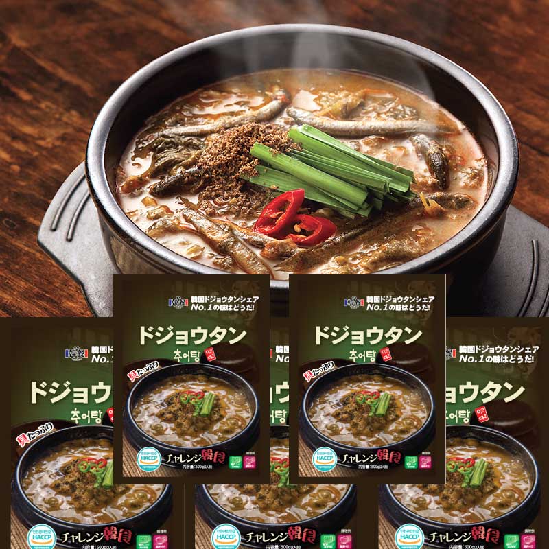 ★数量限定特価【送料無料】故郷 ドジョウスープ 500gx5袋■韓国食品■韓国料理/韓国食材/韓国スープ/スープ/即席食品/レトルト食品/インスタント食品/簡単料理/スタミナ食品/激安 保養食 ユッケジャン コムタン【YDKG-s】