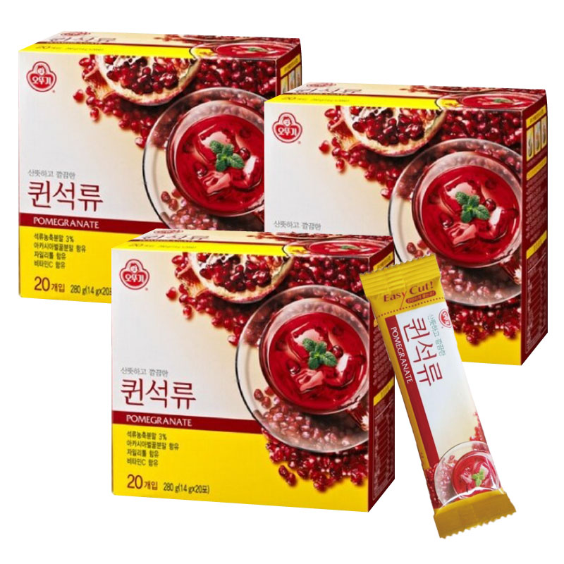 オットギ クイーン ざくろ茶 (20包粉末スティック状) x【3箱】　オトギ ザクロ 健康茶 韓国お茶 韓国茶　ザクロジュースのサムネイル