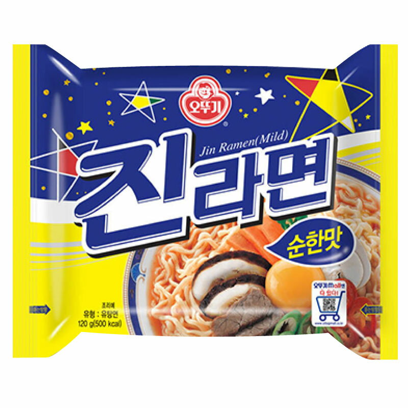 OTTOGI【オトギ】ジンラーメン マイルド味 120g「1個」■韓国食品■韓国食材/韓国料理/韓国お土産/韓国ラ..