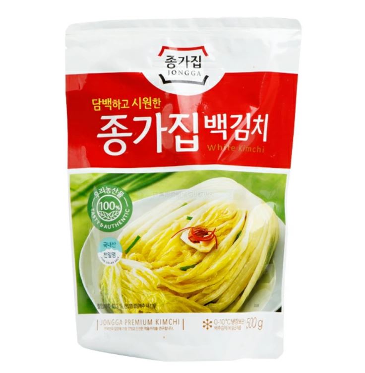 ◆冷蔵◆(宗家) 白(しろ)キムチ500g■韓国食品■輸入食品■輸入食材■韓国料理■韓国食材■韓国キムチ■キムチ■おかず■漬物■宗家■ジョンが■白菜キムチ【YDKG-s】【RCPmara1207】【マラソン201207_生活】