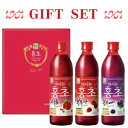 話題のお酢ダイエット!!9000円以上で★送料無料★更に選べる★プレゼント★も♪紅酢「ホンチョ」500ml×3本 ギフトセット【ザクロ、ラズベリー、ブルーベリー】■韓国食品■韓国食材/韓国お土産/韓国ドリンク/ソフトドリンク/ダイエット/便秘/お歳暮/お中元/母の日/ギフト/プレゼント/お贈り物/健康ドリンク【YDKG-s】