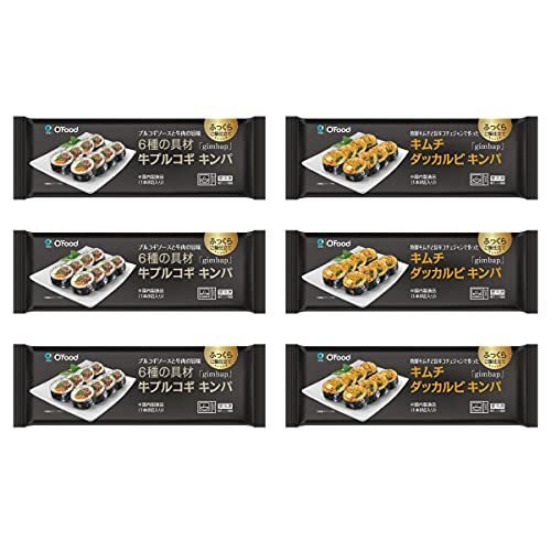 韓国 冷凍食品 キンパ2種 6個セット 【牛プルコギキンパ 3個キムチダッカルビキンパ 3個】