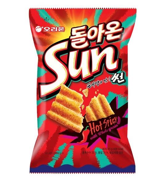 サンチップ(ホットスパイシー味） ■韓国食品■韓国料理/韓国食材/韓国お土産/韓国お菓子/お菓子/おやつ/韓国せんべい/おつまみ/スナック/デザート/激安/ハロウィン/★