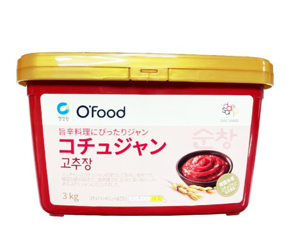 「スンチャン」コチュジャン 3kg■韓国食品■日テレ ZIP/寿司/韓国料理/韓国食材/調味料/韓国ソース/唐辛子/コチュジャ…