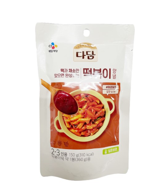 CJ「ダダム」トッポギソース 150g■韓国食品■韓国料理/韓国食材/調味料/韓国ソース/トッポキ/簡単トッポキ/辛味/トッポギ【YDKG-s】