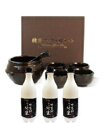 ◆冷蔵◆純生マッコリ 750ml×3本SET＋高級マッコリセット【10P01Sep13】▲0189-2085