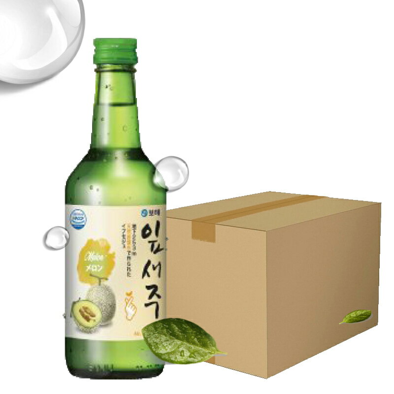 ★お買得品★ 【送料無料】『宝海』ボヘイプセジュメロン味360ml（1BOX20本）■韓国焼酎/果実焼酎/マスカット/桃/メロン/青りんご/オリジナル カクテル焼酎/ボヘイプセジュ カクテル焼酎 韓国お酒 お酒 フルーツ 果実酎 焼酎 甘酒 韓国 さけ 韓国酒 韓国食品 チャミスル