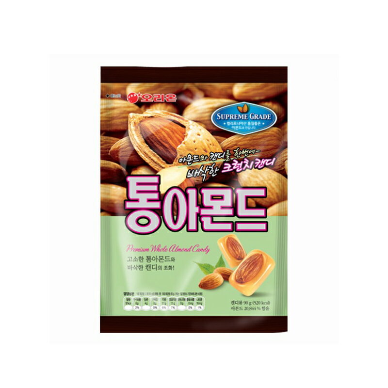 【オリオン】トンアーモンド(90g)　1個■韓国食品■韓国料理/韓国食材/韓国お土産/韓国お菓子/アーモンド/お菓子/おや…