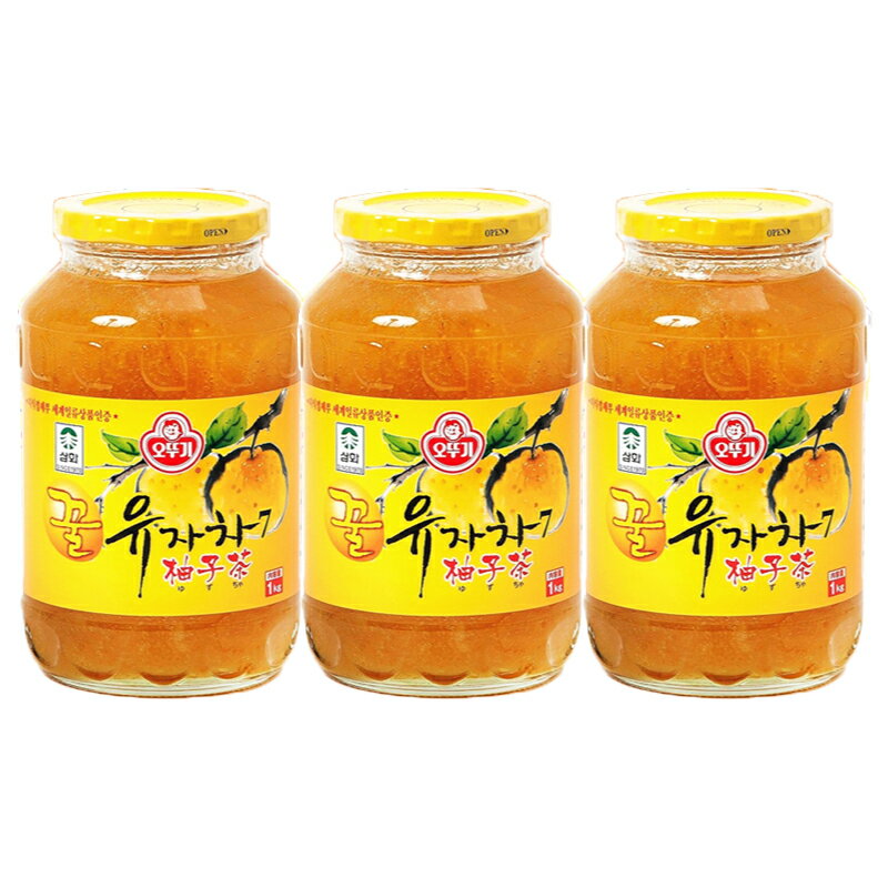 サンファ柚子茶1kg×3瓶■韓国食品■韓国料理/韓国食材/お茶/韓国お茶/伝統お茶/健康お茶/お土産/韓国お土..