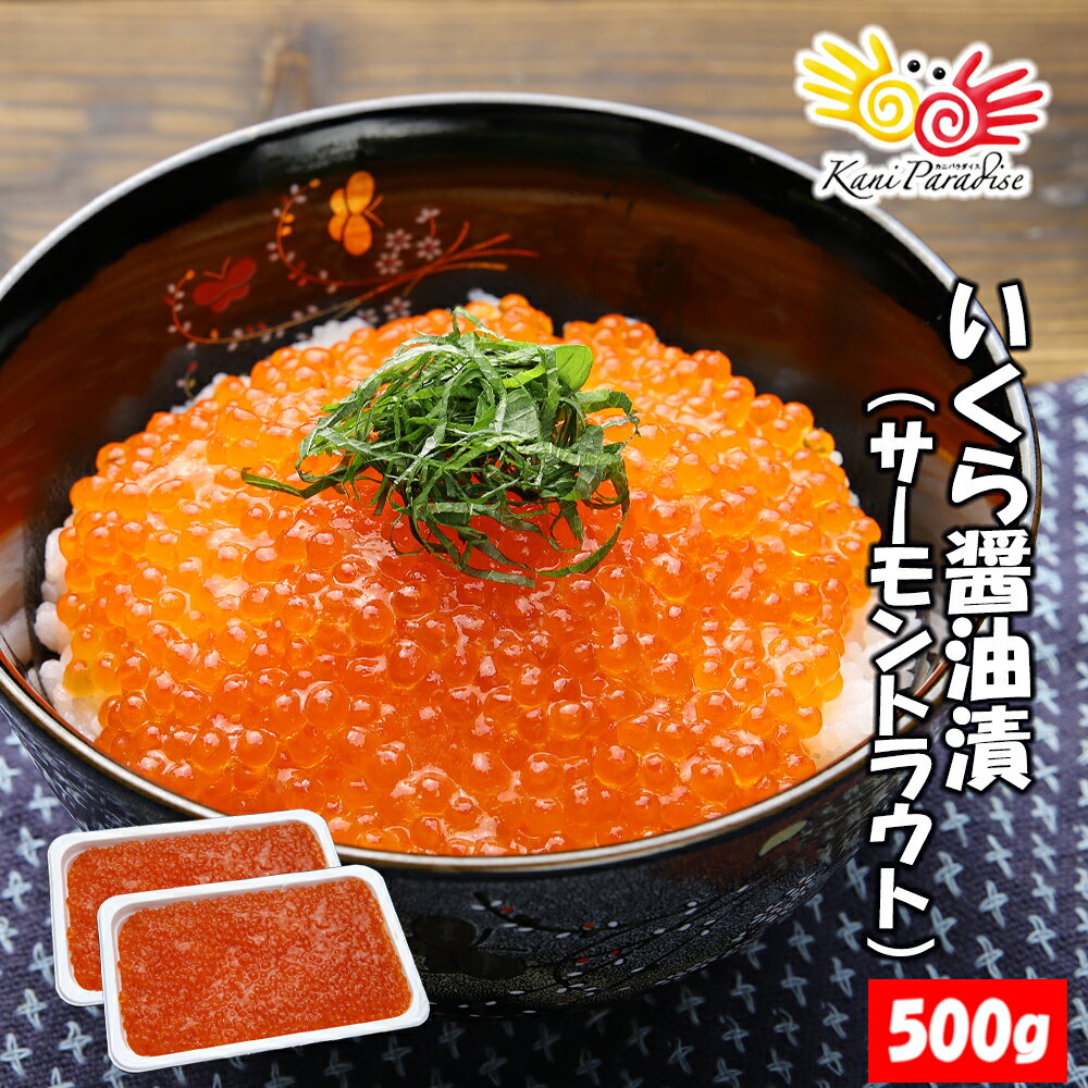 楽天カニパラダイスいくら醤油漬 （ サーモントラウト 卵 ） 500g（250g×2パック入り） / 北欧サーモン いくら イクラ 小粒 海鮮 丼 手巻き ちらし 寿司 父の日 母の日 御中元 お中元 サマーギフト 夏ギフト ギフト 敬老の日 プレゼント