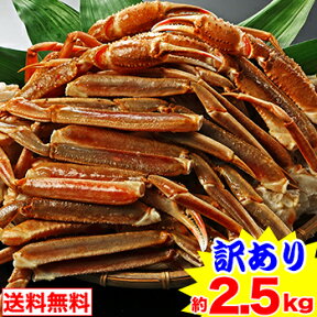 訳あり大型生ずわい肩脚（約2.5kg）【送料無料】［ 脚肩 生ずわい 生ズワイ 生ずわい蟹 ずわい蟹 ズワイ蟹 ズワイガニ ］