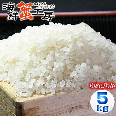 お米 5kg 送料無料 北海道産 鵡川米 ゆめぴりか 精米 