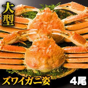 2.4kg4尾 大型ボイルズワイガニ姿 総重量:約2.4kg(4尾 正味重量2kg) かに カニ 蟹 ずわい蟹 姿 蟹姿 かにみそ 蟹みそ かに身 カニ身 ずわいがに 甲羅盛 鍋 ボイル 全国送料無料