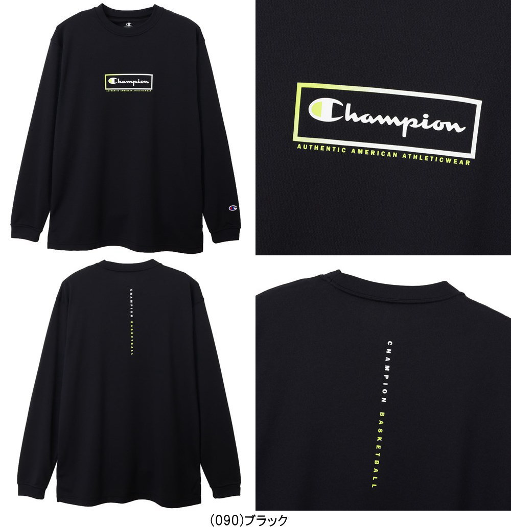 メール便無料 チャンピオン ロングスリーブ Tシャツ 長袖 C3-CB426 CHAMPION バス...