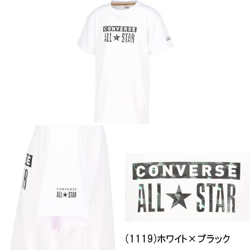 メール便無料 コンバース ジュニア プリント Tシャツ 半袖 CB461353 子供 キッズ ...